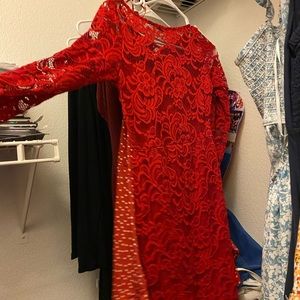 Long sleeve mini dress